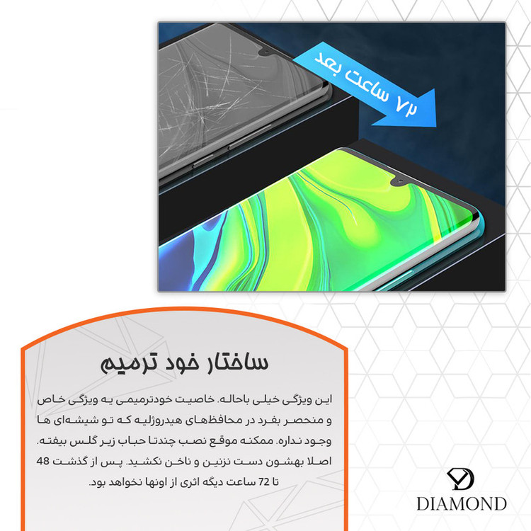 محافظ صفحه نمایش مات دیاموند مدل Tough مناسب برای گوشی موبایل اپل iPhone 15 Pro Max به همراه محافظ پشت گوشی