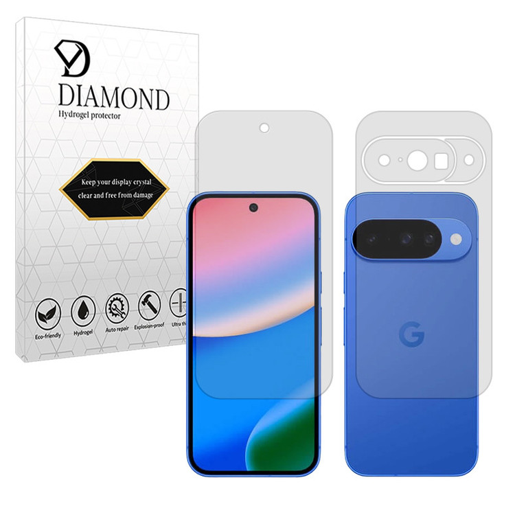 محافظ صفحه نمایش مات دیاموند مدل Tough مناسب برای گوشی موبایل گوگل Pixel 10 به همراه محافظ پشت گوشی