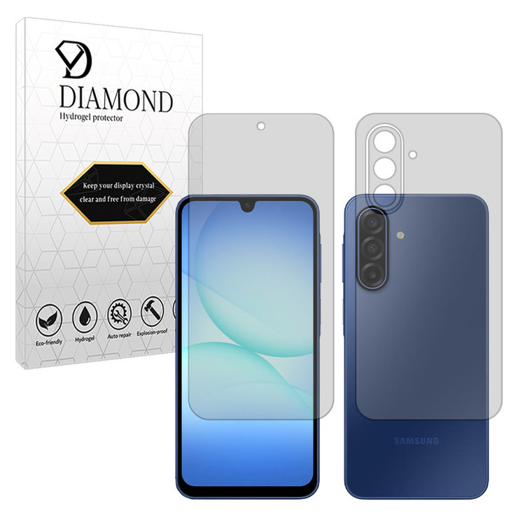 محافظ صفحه نمایش شفاف دیاموند مدل Tough مناسب برای گوشی موبایل سامسونگ Galaxy A17 به همراه محافظ پشت گوشی