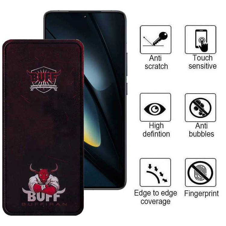 محافظ صفحه نمایش بوف مدل Muscle-Bull-G مناسب برای گوشی موبایل شیائومی Poco F6 Pro/ Poco F6/ Redmi Turbo 3