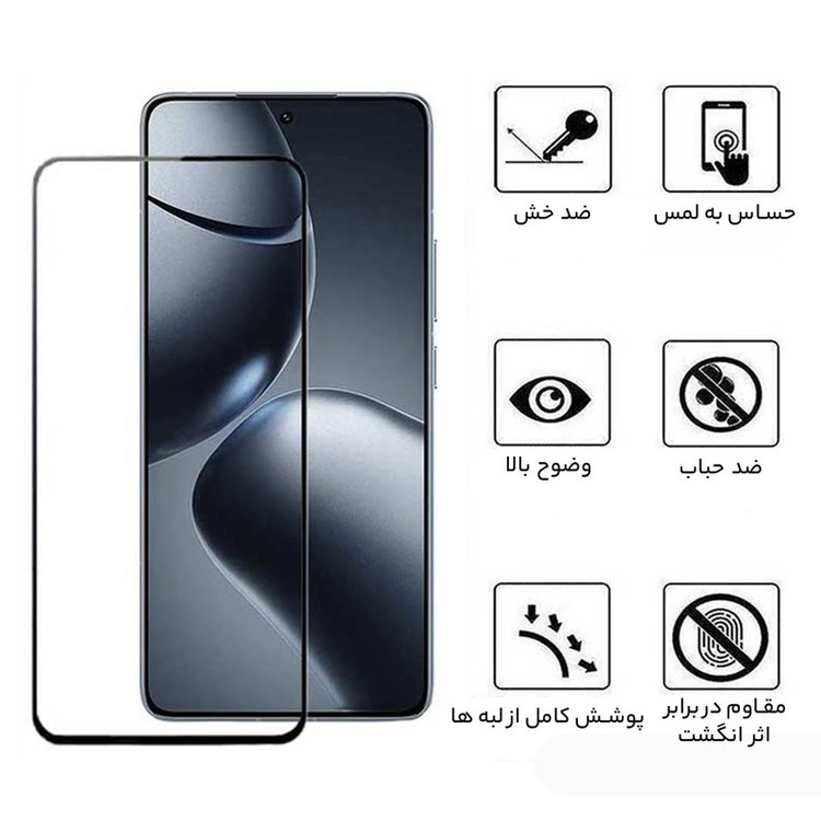 محافظ صفحه نمایش بوف مدل 5D-G مناسب برای گوشی موبایل شیائومی 14T Pro / 14T / Redmi K70 Ultra