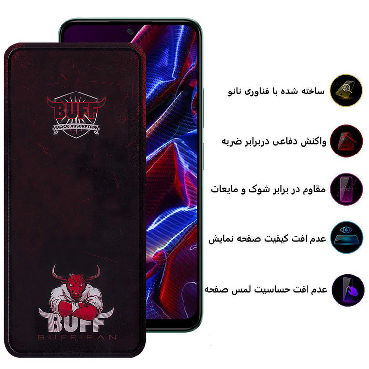 محافظ صفحه نمایش بوف مدل Muscle-Bull-G مناسب برای گوشی موبایل شیائومی Poco X5 / Redmi Note 12 5G/4G / Note 12 (China) 5G