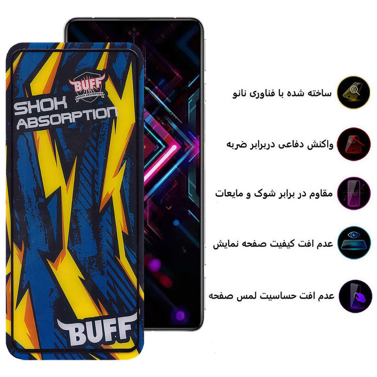 محافظ صفحه نمایش بوف مدل Shock-Shock-G مناسب برای گوشی موبایل شیائومی Redmi K40 Gaming/K40 Pro Plus/K40 Pro/K40s/K40