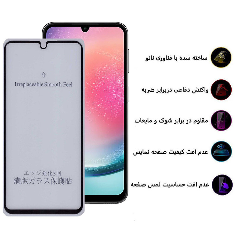 محافظ صفحه نمایش 5D مات بوف مدل 5D-Matte-G مناسب برای گوشی موبایل سامسونگ Galaxy A24 4G