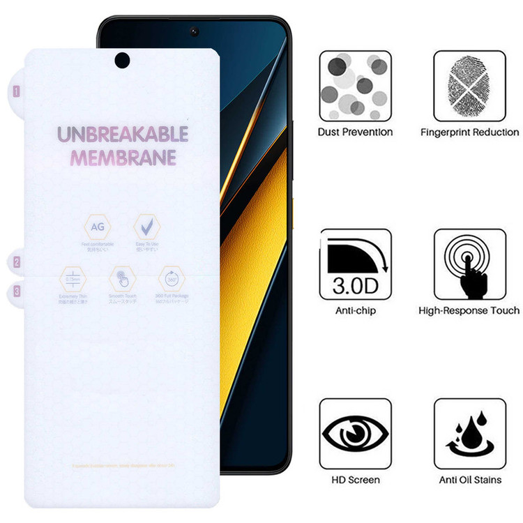 محافظ صفحه نمایش مات بوف مدل Hydrogel-Matte-G مناسب برای گوشی موبایل شیائومی Poco X6 Pro / X6 / M6 Pro 4G