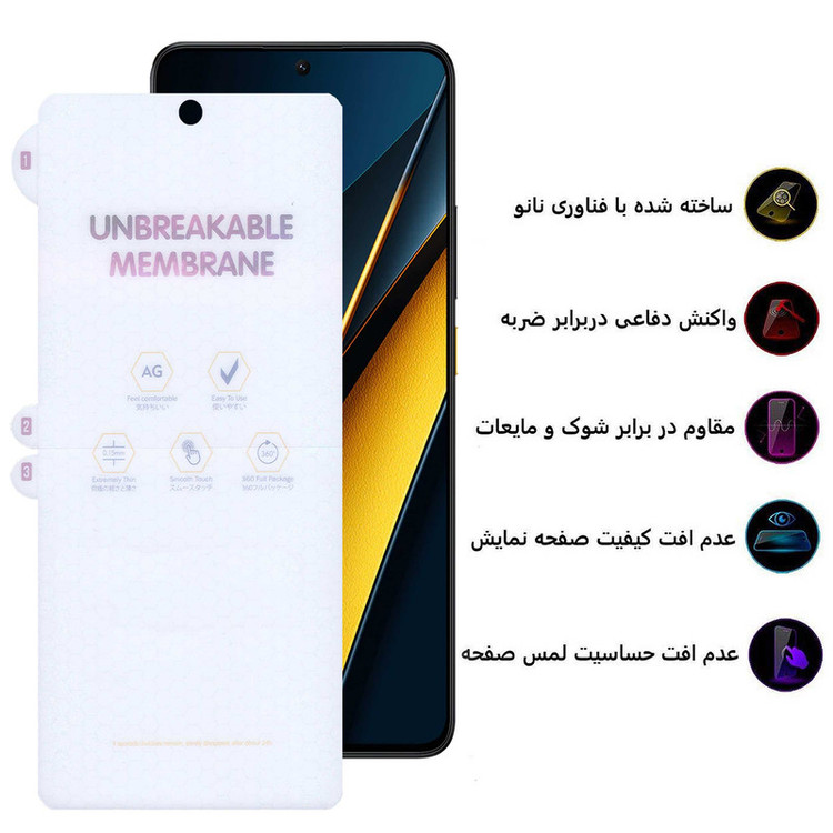 محافظ صفحه نمایش مات بوف مدل Hydrogel-Matte-G مناسب برای گوشی موبایل شیائومی Poco X6 Pro / X6 / M6 Pro 4G