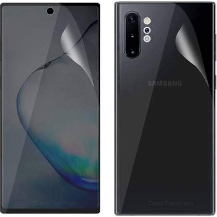 محافظ صفحه نمایش و پشت گوشی مات بوف مدل HgM15 مناسب برای گوشی موبایل سامسونگ Galaxy note10 plus