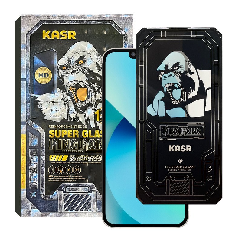 محافظ صفحه نمایش کینگ کونگ مدل SUPER GLASS 10D مناسب برای گوشی موبایل اپل iPhone 13