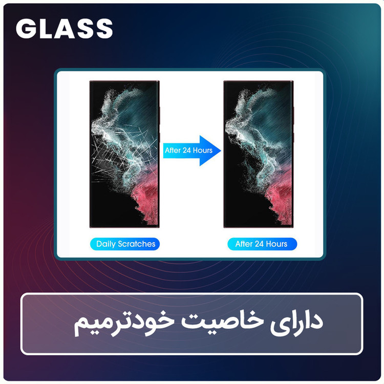 محافظ صفحه نمایش ضداشعه آبی گلس مدل Eye Care مناسب برای گوشی موبایل ویوو X Fold به همراه محافظ پشت گوشی