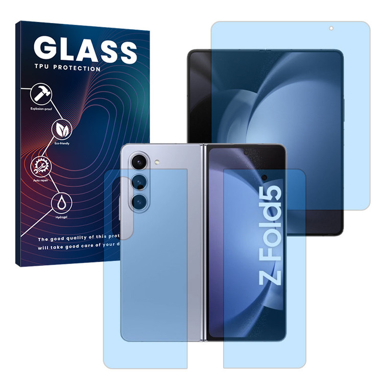 محافظ صفحه نمایش آنتی بلو گلس مدل Eye Care مناسب برای گوشی موبایل سامسونگ Galaxy Z Fold 5 به همراه محافظ پشت گوشی
