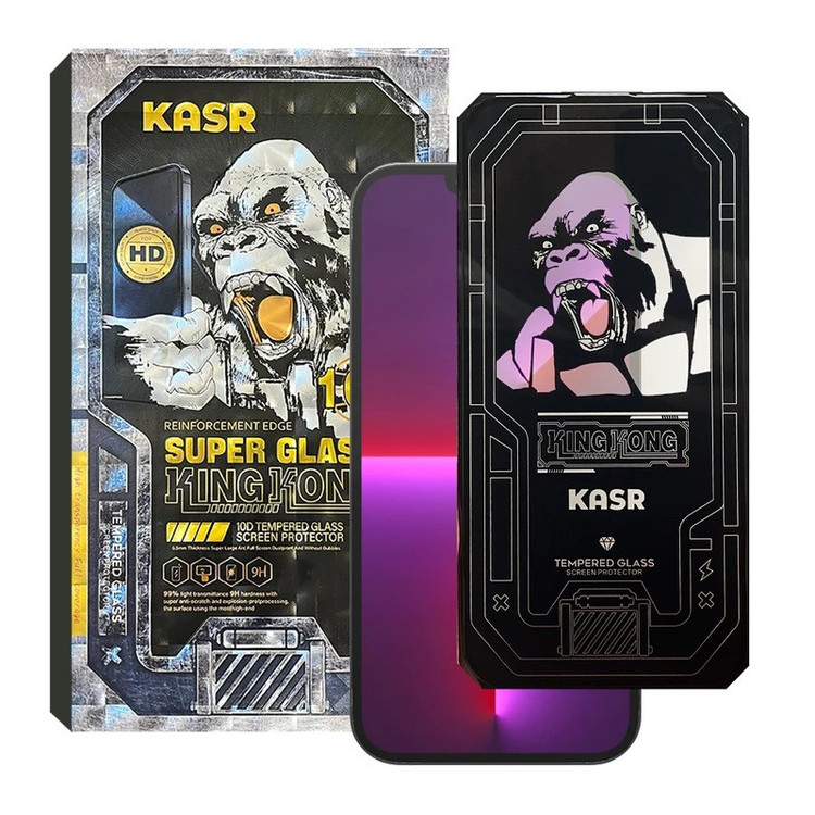 محافظ صفحه نمایش کسر مدل SUPER GLASS 10D مناسب برای گوشی موبایل اپل iPhone 13 Pro