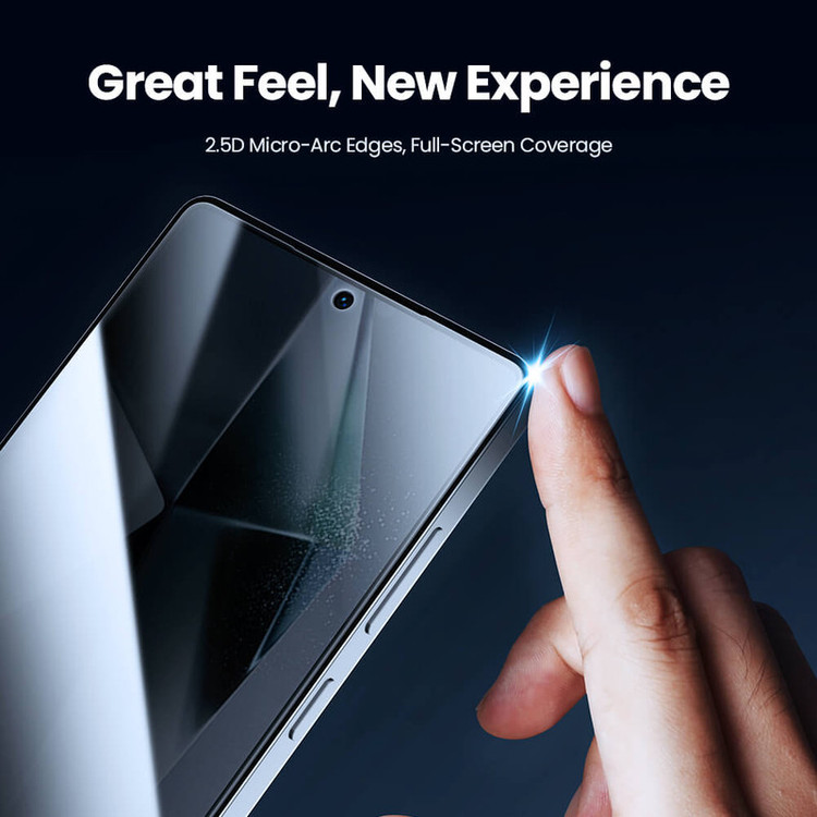 محافظ صفحه نمایش حریم شخصی نیلکین مدل Guardian Full privacy مناسب برای گوشی موبایل سامسونگ Galaxy S25 Ultra به همراه کیت نصب