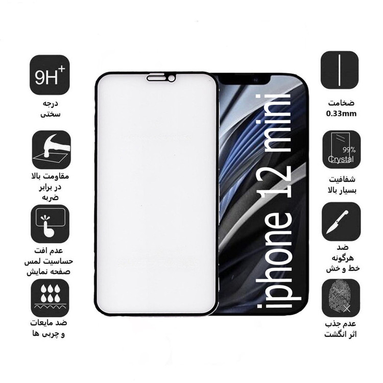 محافظ صفحه نمایش مات بوف مدل Fm33 مناسب برای گوشی موبایل اپل IPhone 12 mini