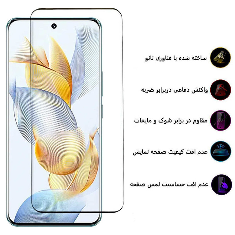 محافظ صفحه نمایش بوف مدل FullGlue-Max-G مناسب برای گوشی موبایل آنر Honor 90 / 90 Pro
