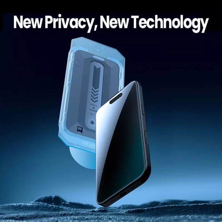 محافظ صفحه نمایش حریم شخصی نیلکین مدل Guardian-Pry مناسب برای گوشی موبایل اپل iPhone 17 Pro Max به همراه کیت