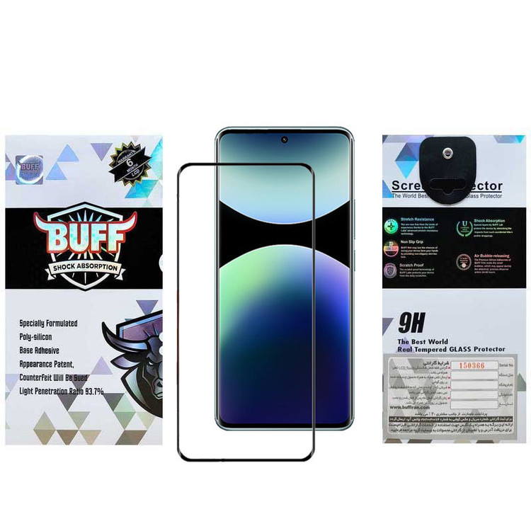 محافظ صفحه نمایش بوف مدل 5D-G مناسب برای گوشی موبایل شیائومی Redmi Note 14 Pro Plus/ Note 14 Pro 4G/5G / Poco X7