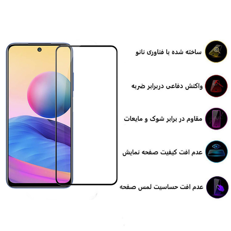محافظ صفحه نمایش سرامیکی بوف مدل CF9 مناسب برای گوشی موبایل شیائومی Redmi Note 10 5G/Poco M3 Pro 4G/Poco M3 Pro 5G/Redmi Note 10T 4G/Redmi Note 10T 5G