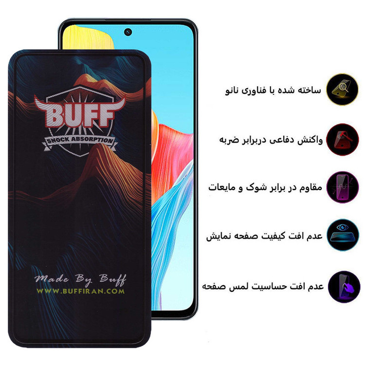 محافظ صفحه نمایش 5D بوف مدل Mountain-G مناسب برای گوشی موبایل اوپو A98 / A79 / A58 4G / F23 / A2 / A1 / K11x