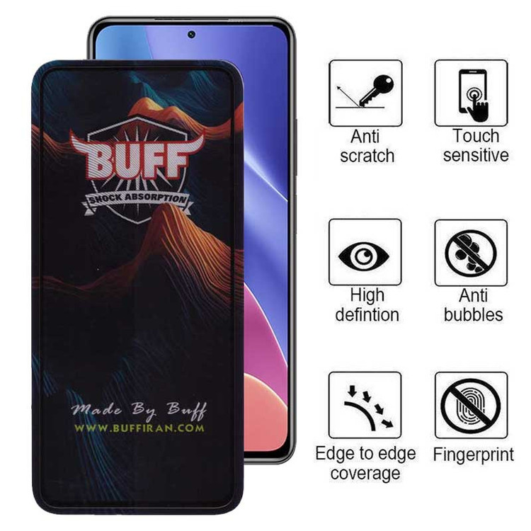 محافظ صفحه نمایش 5D بوف مدل Mountain-G مناسب برای گوشی موبایل شیائومی Redmi K40 Ultra / K40 Gaming / K40 Pro Plus / K40 Pro / K40S / K40