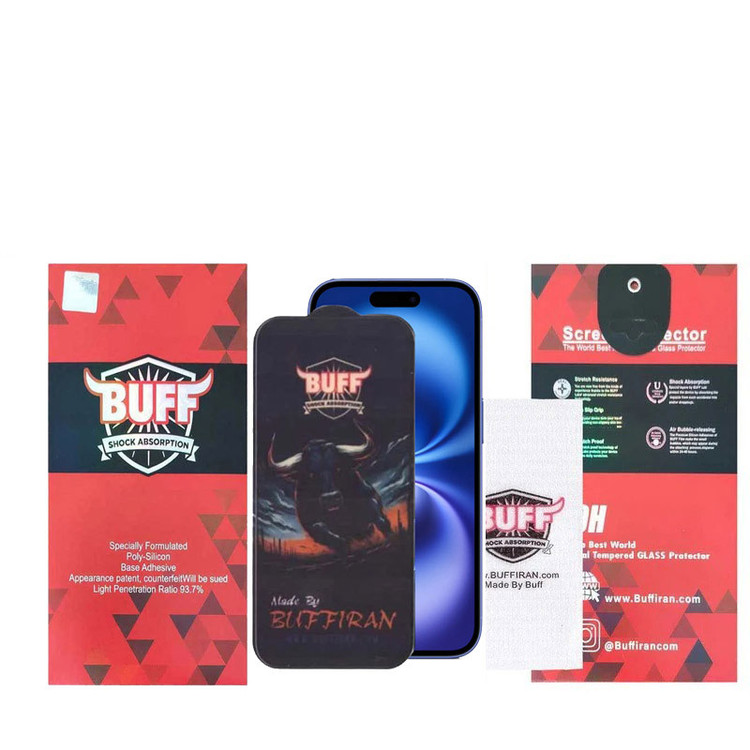 محافظ صفحه نمایش سرامیکی بوف مدل BullRun Crystal Pro مناسب برای گوشی موبایل اپل iPhone 16 Plus