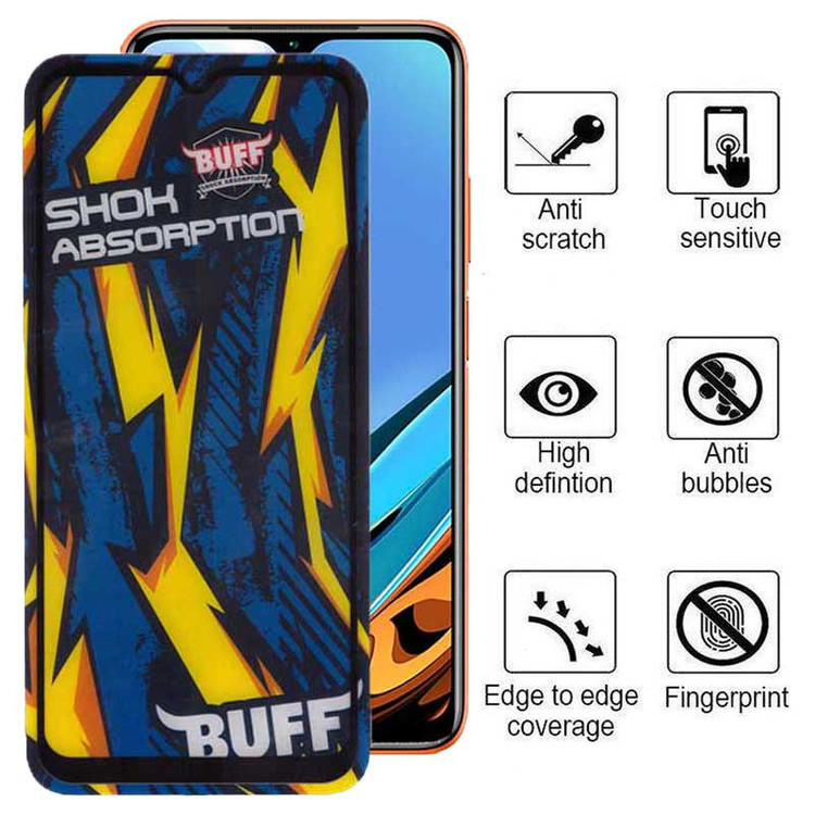 محافظ صفحه نمایش بوف مدل Shock-Shock-G مناسب برای گوشی موبایل شیائومی Redmi 9 Power 4G / 9A sport/ 9i / 9AT / 9 Activ