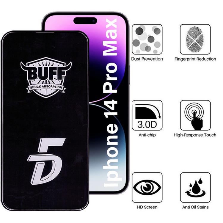 محافظ صفحه نمایش 5D بوف مدل F33 مناسب برای گوشی موبایل اپل iPhone 14 Pro Max
