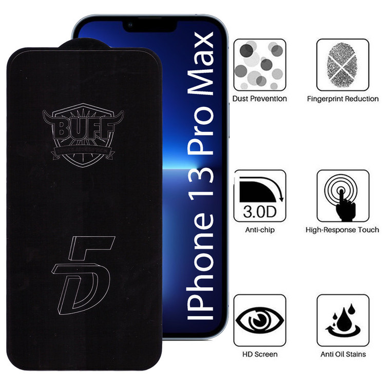 محافظ صفحه نمایش 5D بوف مدل F33 مناسب برای گوشی موبایل اپل Iphone 13 Pro max