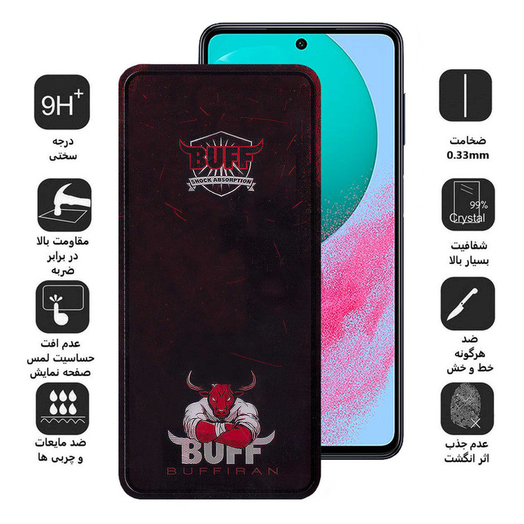 محافظ صفحه نمایش بوف مدل Muscle-Bull-G مناسب برای گوشی موبایل سامسونگ Galaxy M54 / F54 / A91