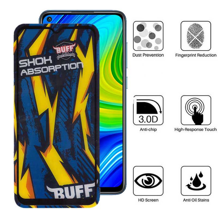 محافظ صفحه نمایش بوف مدل Shock-Shock-G مناسب برای گوشی موبایل شیائومی Redmi Note 9 4G / Note 8 Pro / 9 Prime 4G / 9 / 9 india
