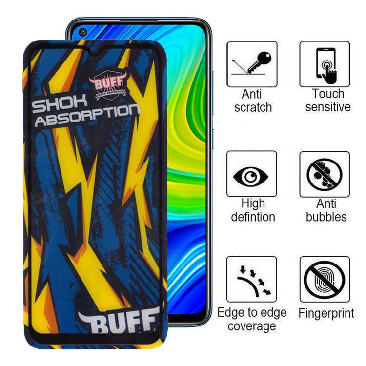 محافظ صفحه نمایش بوف مدل Shock-Shock-G مناسب برای گوشی موبایل شیائومی Redmi Note 9 4G / Note 8 Pro / 9 Prime 4G / 9 / 9 india