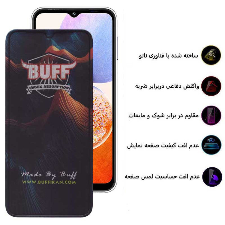 محافظ صفحه نمایش 5D بوف مدل Mountain-G مناسب برای گوشی موبایل سامسونگ Galaxy A14 4G / 5G / A13 4G / 5G / A23 4G / 5G