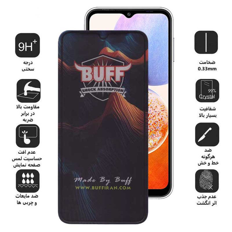 محافظ صفحه نمایش 5D بوف مدل Mountain-G مناسب برای گوشی موبایل سامسونگ Galaxy A14 4G / 5G / A13 4G / 5G / A23 4G / 5G