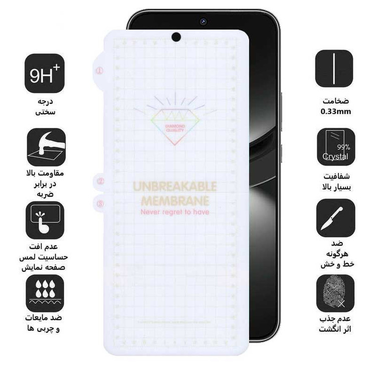 محافظ صفحه نمایش بوف مدل Hydrogel-G مناسب برای گوشی موبایل هوآوی Nova 12 / Nova 12 Lite / Nova 11 SE / Nova 10 SE