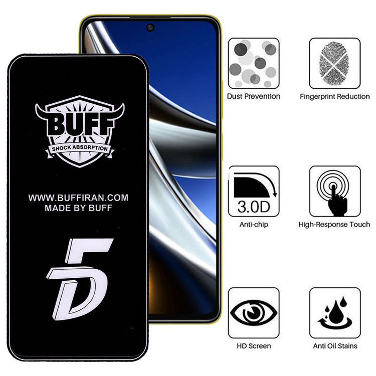 محافظ صفحه نمایش 5D بوف مدل F33-G مناسب برای گوشی موبایل شیائومی Poco X4 Pro 5G