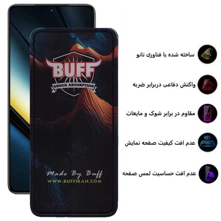 محافظ صفحه نمایش بوف مدل Mountain-Guarantee مناسب برای گوشی موبایل شیائومی Poco F7 / K80 Ultra