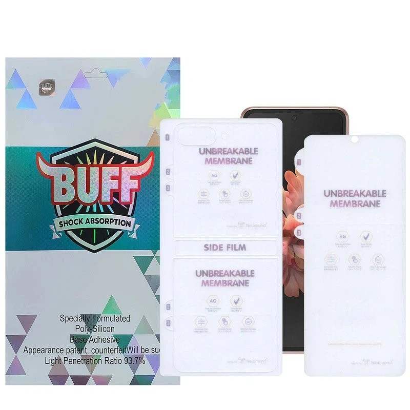 محافظ صفحه نمایش مات بوف مدل Hydrogel-Matte مناسب برای گوشی موبایل سامسونگ Galaxy Z Flip 7 FE / Z Flip 6 به همراه محافظ پشت گوشی