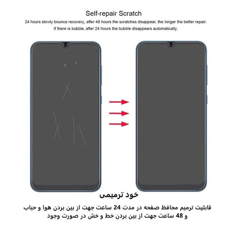 محافظ صفحه نمایش مات بوف مدل Hydrogel-Matte مناسب برای گوشی موبایل سامسونگ Galaxy Z Flip 7 FE / Z Flip 6 به همراه محافظ پشت گوشی