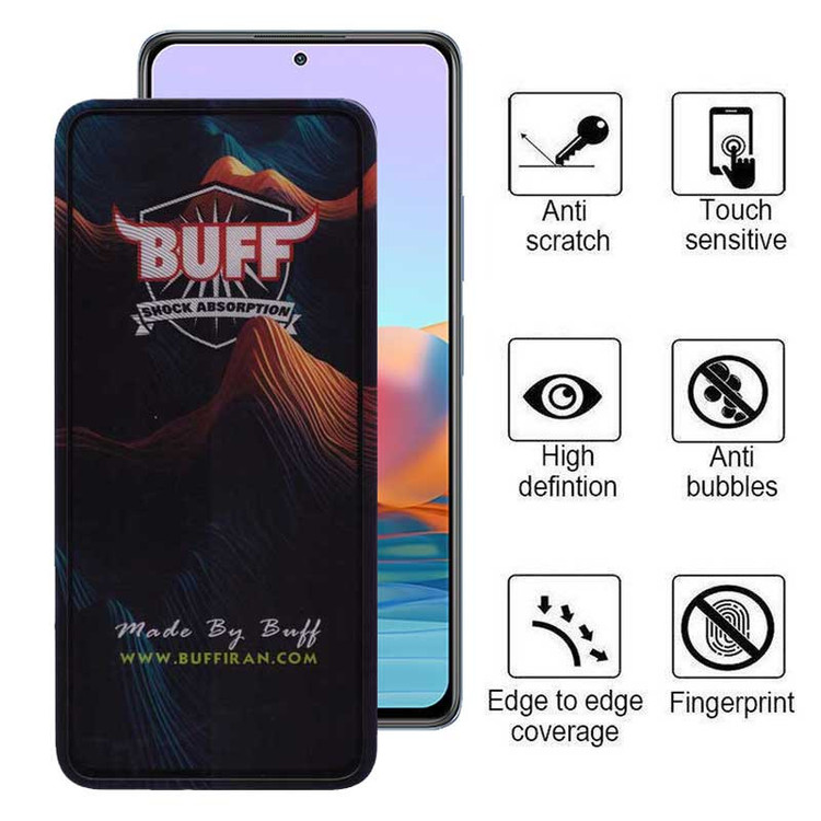 محافظ صفحه نمایش 5D بوف مدل Mountain-G مناسب برای گوشی موبایل شیائومی Redmi Note 10 Pro Max / Note 10 Pro 4G India / Internationa / Note 10 Lite