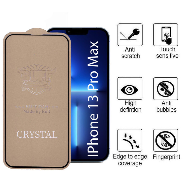 محافظ صفحه نمایش 5D بوف مدل Cry مناسب برای گوشی موبایل اپل IPhone 13 Pro Max
