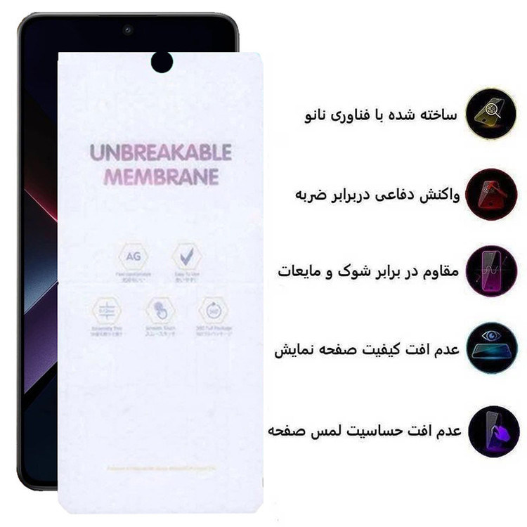 محافظ صفحه نمایش مات بوف مدل Hydrogel-Matte-G مناسب برای گوشی موبایل شیائومی Poco X7 Pro / Redmi Note 14