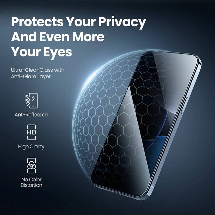 محافظ صفحه نمایش حریم شخصی بوف مدل BullRun Privacy Pro مناسب برای گوشی موبایل اپل iPhone 16/15