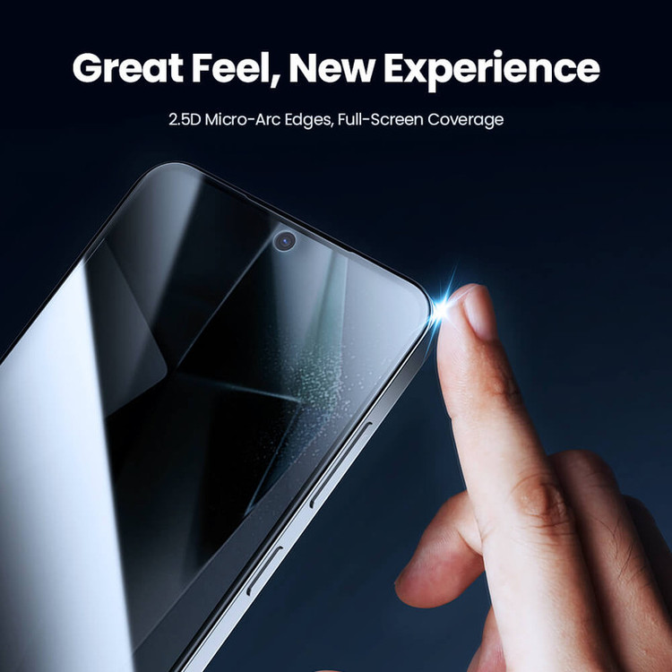 محافظ صفحه نمایش حریم شخصی نیلکین مدل Guardian Full privacy مناسب برای گوشی موبایل سامسونگ Galaxy S25 به همراه کیت نصب