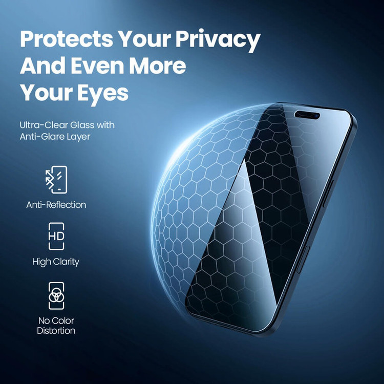 محافظ صفحه نمایش حریم شخصی نیلکین مدل Guardian-Pry مناسب برای گوشی موبایل اپل iPhone 17 Pro / 17 / 16 Pro به همراه کیت