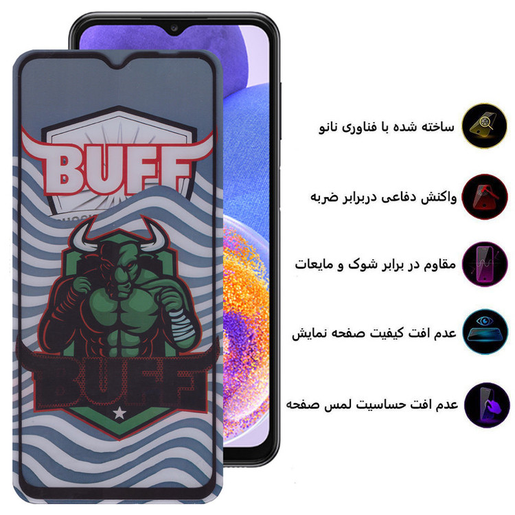 محافظ صفحه نمایش 5D بوف مدل Super Power-G مناسب برای گوشی موبایل سامسونگ Galaxy A23 4G/5G/A13 4G/5G