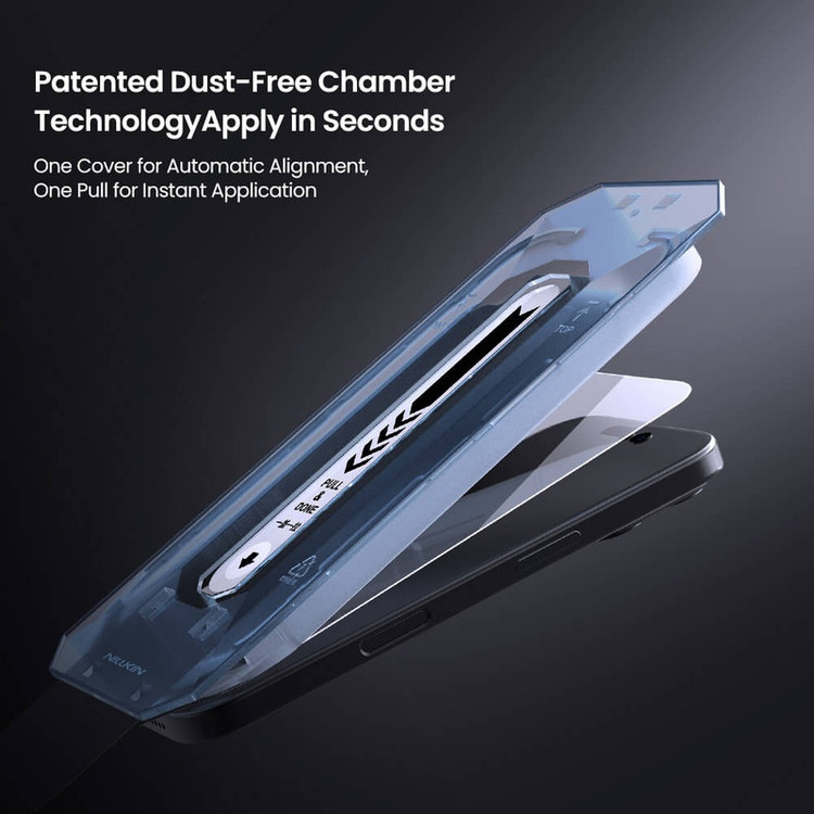محافظ صفحه نمایش نیلکین مدل H Plus Pro مناسب برای گوشی موبایل اپل iPhone 17 Pro /17 /16 Pro به همراه کیت نصب آسان
