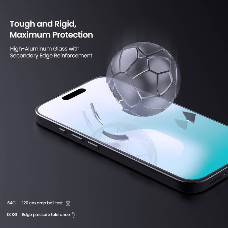 محافظ صفحه نمایش نیلکین مدل H Plus Pro مناسب برای گوشی موبایل اپل iPhone 17 Pro /17 /16 Pro به همراه کیت نصب آسان