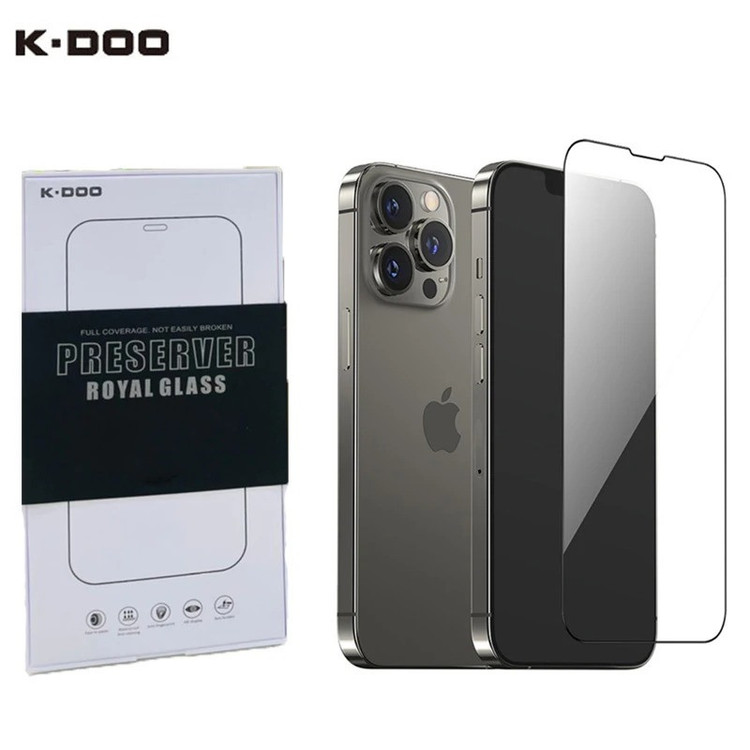 محافظ صفحه نمایش کی -زد دو مدل Full-Glassمناسب برای گوشی موبایل اپل iPhone 16e/14/13 Pro/13