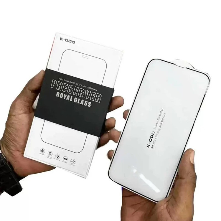 محافظ صفحه نمایش کی -زد دو مدل Full-Glassمناسب برای گوشی موبایل اپل iPhone 16e/14/13 Pro/13