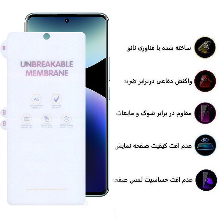 محافظ صفحه نمایش بوف مدل Hydrogel-Matte-G مناسب برای گوشی موبایل شیائومی Redmi Note 14 Pro Plus/ Note 14 Pro 4G/5G / Poco X7