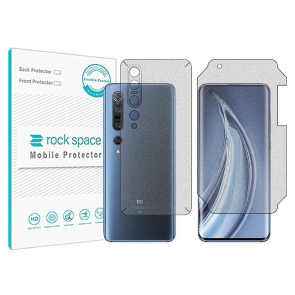 محافظ صفحه نمایش مات راک اسپیس مدل HyMTT مناسب برای گوشی موبایل شیائومی Mi 10 Pro 5G به همراه محافظ پشت گوشی